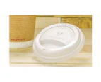 Lids for Vegware Compostable Coffee Cups 350ml & 455ml (Pack of 1000)