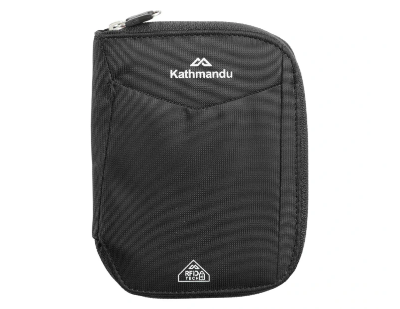 Kathmandu Small Departure RFIDtech Wallet v2 AntiScan Travel Safe Money/Bank  Men's - Black