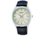 Seiko Silver and Brown Men's Watch SUR421P