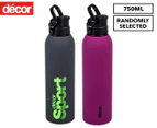 Décor 750ml Pumped Soft Touch Stainless Steel Bottle w/ Flipseal Lid - Randomly Selected
