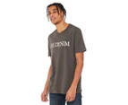 Lee Men's Denim Crewneck Tee / T-Shirt / Tshirt - Slate