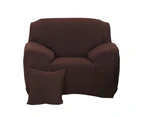 Advwin 1-seat Stretch Sofa Cover Soft and Comfortable Couch Covers Slipcovers Furniture Protectors and Additional Cushion Cover Brown