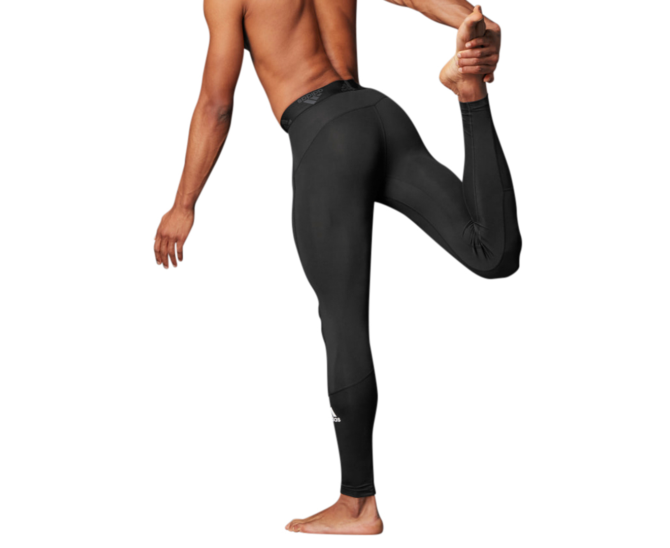 Adidas Men's Techfit Long Tights / Leggings - Black