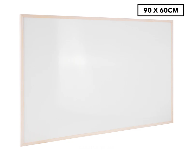 Dats 90x60cm Whiteboard w/ Wooden Frame