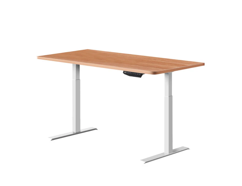 Artiss Standing Desk Motorised Dual Motor 120CM White Oak