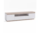 Coastal White Wooden TV Cabinet Entertainment Unit (180cm)