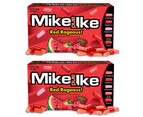 2 x Mike & Ike 141g Red Rageous Assorted Fruits Chewy Confectionery Candy/Sweet
