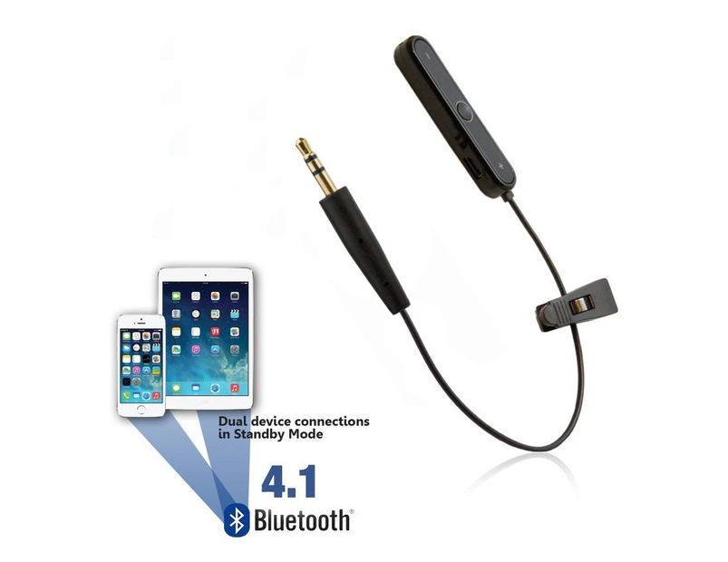 REYTID Wireless Bluetooth Adapter Converter Cable Compatible with Bowers & Wilkins P5 & P7 (B&W) Headphones - Black