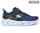 Skechers Boys' Vortex-Flash Sneakers - Black/Blue/Lime