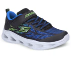Skechers Boys' Vortex-Flash Sneakers - Black/Blue/Lime