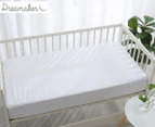 Dreamaker Bamboo Cotton Jersey Waterproof Cot Fitted Mattress Protector