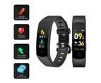 Smart Watch Body Thermometer Temperature BPM Monitor Fitness Band - Black Pair Combo
