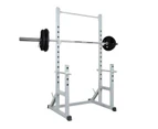 Power Cage - Power Rack - Squat Rack - Bench Press + 66kg Olympic Barbell Weight