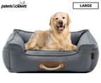 Paws & Claws Large Lighthouse Walled Pet Bed - Grey Speckle