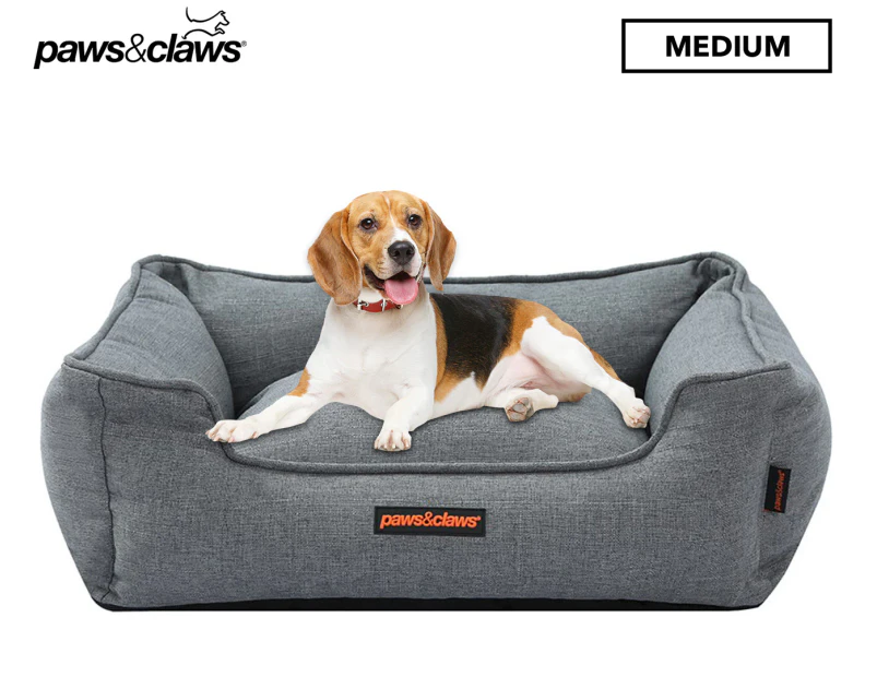 Paws & Claws Medium Pia Walled Pet Bed - Grey