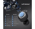 Mpow TWS Bluetooth Earphone Wireless Earbuds Deep Bass IPX8 Waterproof Headphone M30 (Black)