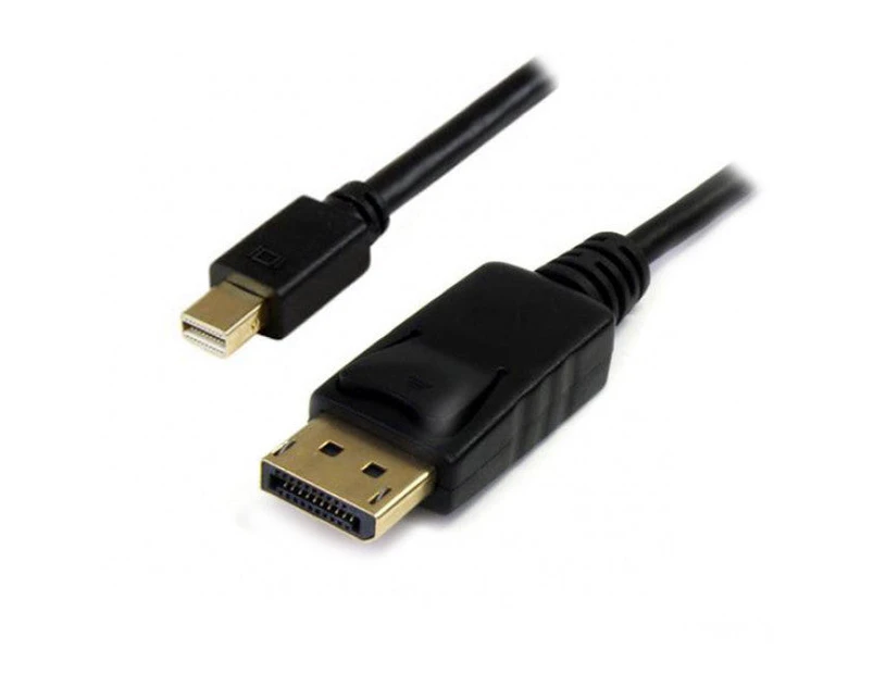 Mini Displayport Male To Displayport Male Cable Black