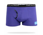 Mens Boxer Briefs Frank And Beans Underwear - Navy Purple
