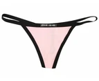 Womens G String Frank And Beans Underwear - Light Pink