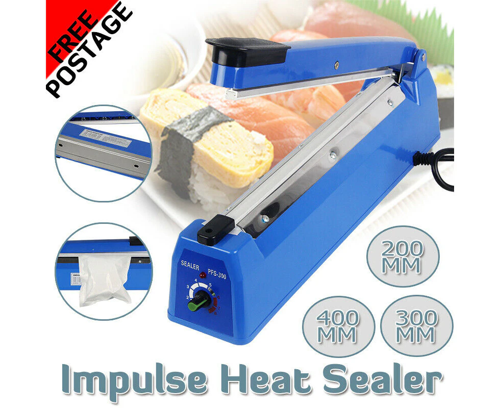 Impulse Heat Sealer Poly Bag Electric Plastic Sealing Machine 300M