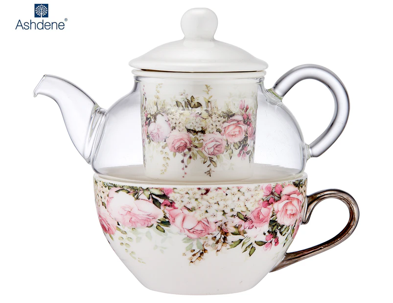 Ashdene 280mL Mother's Bouquet Tea For One Set - Pink Multi
