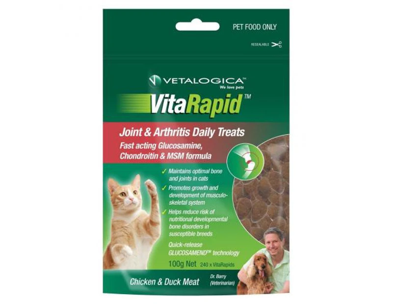 Vetalogica Chicken Joint & Arthritis Cat Treats 100G