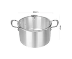 SOGA 2X Stainless Steel 28cm Casserole With Lid Induction Cookware