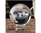 (60mm (2.36inch), 3d Solar System With Crystal Stand) - Aircee 3D Model of Solar System Crystal Ball, Decorative Planets Glass Ball with A Stand, Great Gif