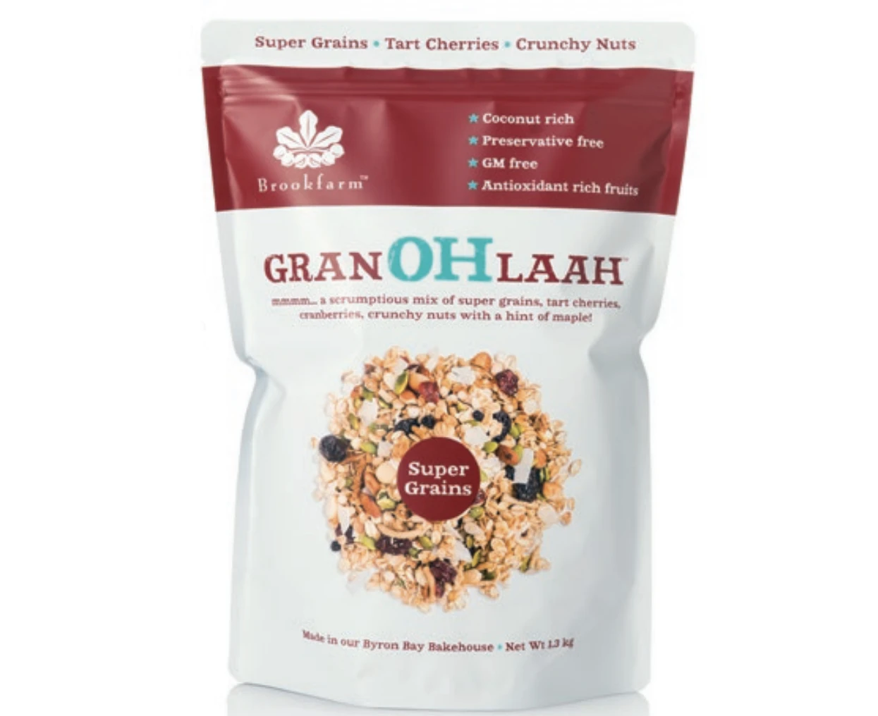 Brookfarm Supergrains Granola Cranberries & Tart Cherries 1.3kg