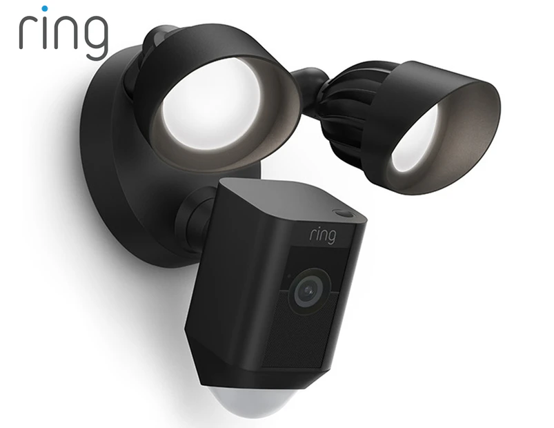 Ring B08F63QFMP-AU Floodlight Wired Plus Security Camera - Black