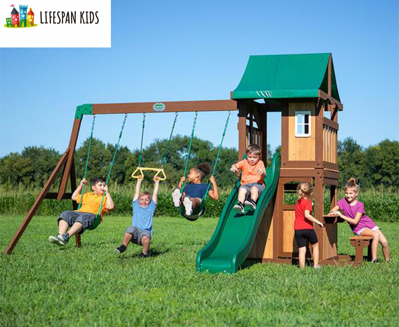 kidkraft cranbrook wooden playset