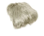 Faux Fur Long Hair Throw Rug 127 x 152 cm - Taupe