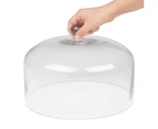 Olympia Round Cake Stand Dome 285mm - Clear Glass - Glass Washer Safe