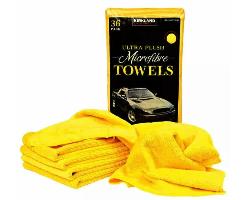 36 Kirkland Ultra Soft Plush Microfiber Cloths Car Towel Microfibre Towels Cloth 40x40