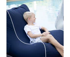 Bora Bora Bean Bag Chair | Poolside  Furniture | Olefin Fabric - Waterproof | Outdoor Furniture | Resort Furniture | Navy