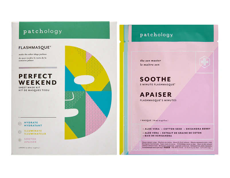 Patchology 3-Piece FlashMasque Perfect Weekend Sheet Mask Kit