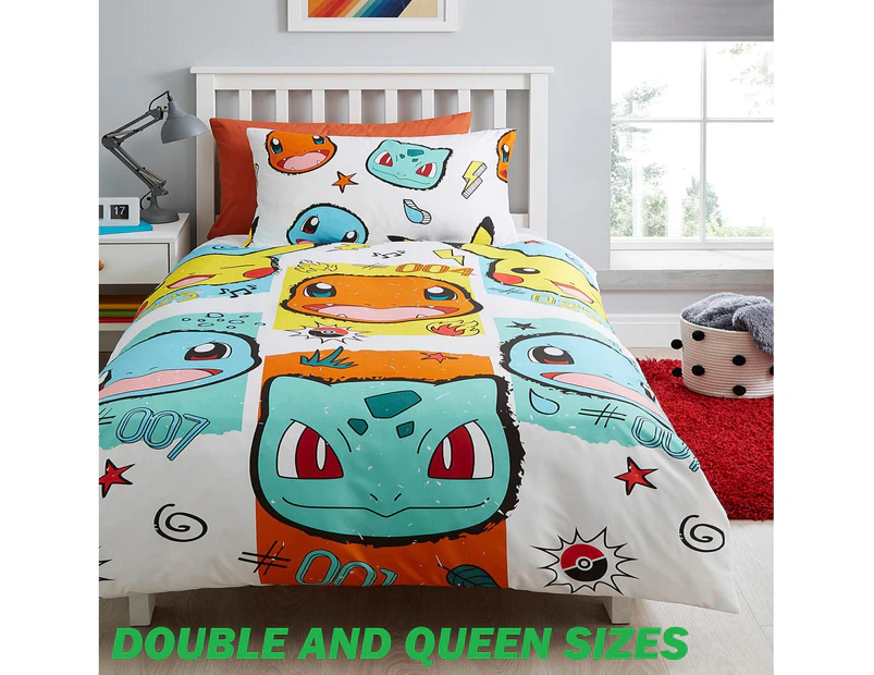 Pokemon - Double/Queen - Quilt Cover Set