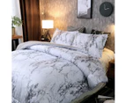 Marble Grey comforter bedspread,2 Pillowcases included ,coverlet,quilt