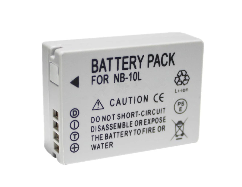 Replacement NB-10L NB-10LM Battery for Canon Camera PowerShot G1 G15 G16 G1x SX40 HS SX50 HS