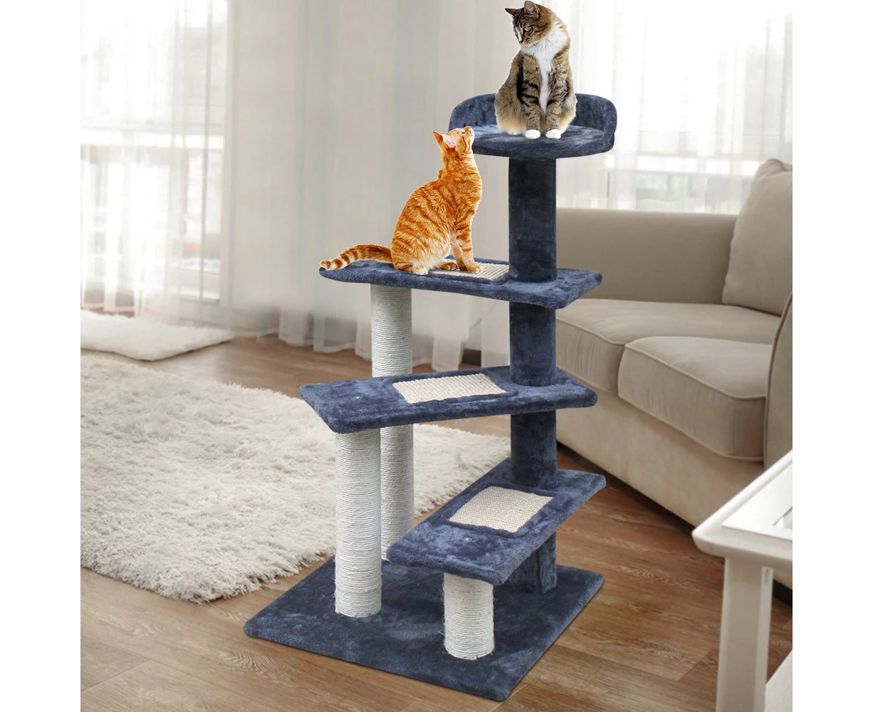 100cm Multi Level Cat Scratching Tree - Grey