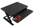 Eureka 32-inch Ergonomic Height Adjustable Sit Stand Gaming Office Desk - Black