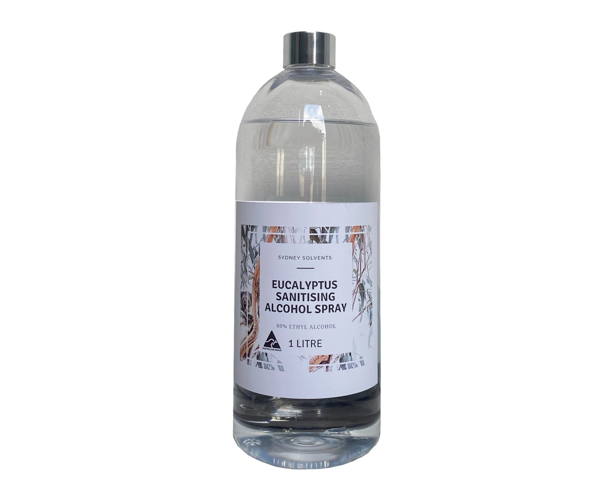 Eucalyptus Sanitising Alcohol Spray 80% 1 Litre