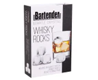 Set of 6 Bartender Quartz Crystal Whiskey Rocks