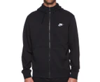 Nike Sportswear Men's Club Full Zip Hoodie - Black