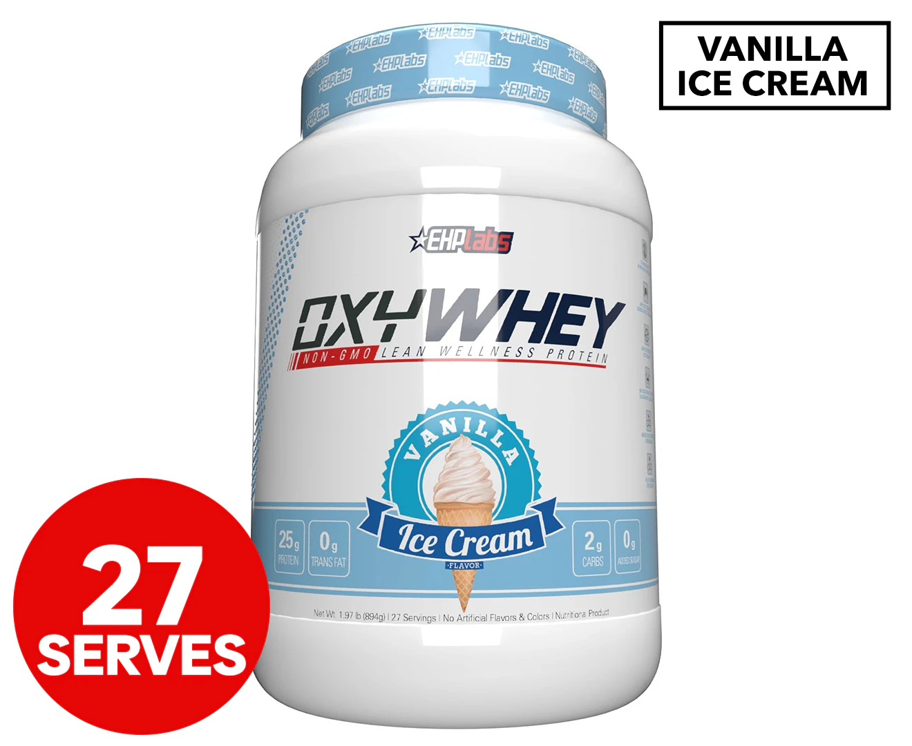 EHP Labs OxyWhey Lean Protein Powder Vanilla Ice Cream 894g / 27 Serves