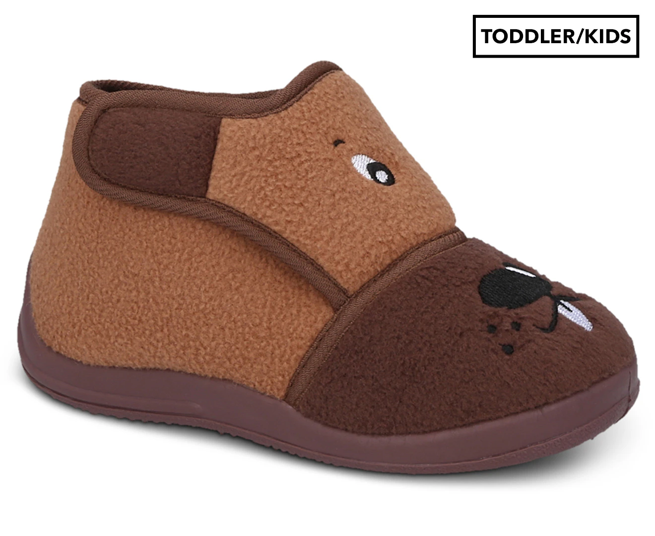 Grosby Toddlers' Ralph Slippers - Brown