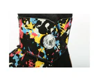UGG Women Boots Ankle 6"+ Australian Premium Colourful Nappa Sheepskin with Button- Griffiti Black