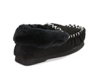 UGG Moccasins Unisex 100% Premium Australian Sheepskins Slippers-Black