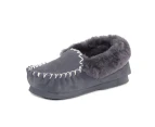 UGG Moccasins Unisex 100% Premium Australian Sheepskins Slippers-Grey