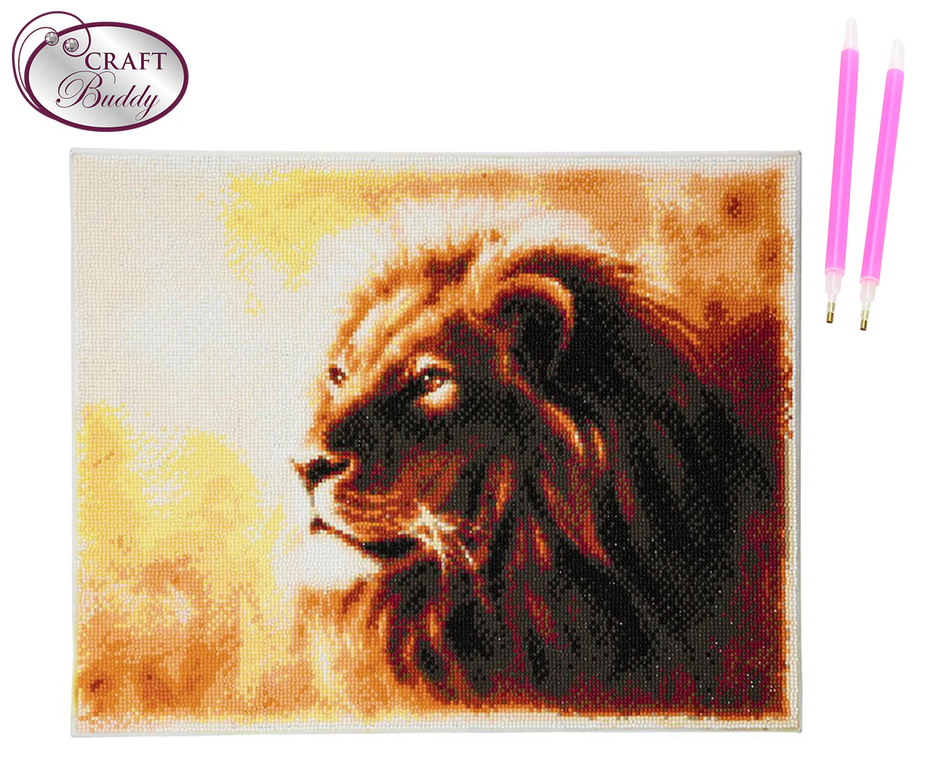 Craft Buddy - Crystal Art Picture - 40cm x 50cm - Proud Lion